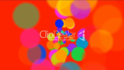abstract colorful circles loop,bubble and blister background,dancing dots and particles.