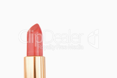 A pale red lipstick