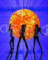 Disco music party
