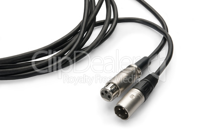 cable connectors on white background , isolated on white backgro