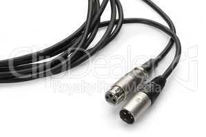 cable connectors on white background , isolated on white backgro