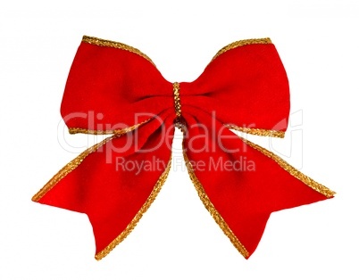 red bow, isolated on white background