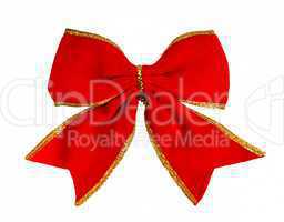 red bow, isolated on white background