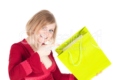 Beautiful woman with shopping bags