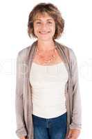 Portrait of smiling senior woman, facing camera