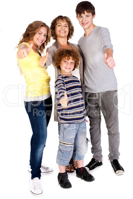 Thumbs-up family
