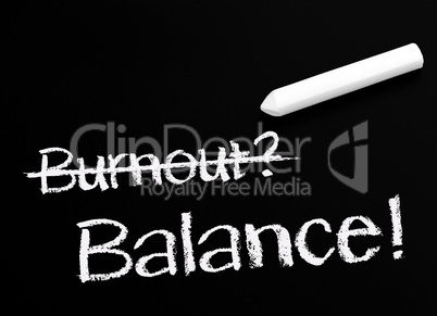 Burnout and Balance