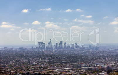 Los Angeles downtown, bird's eye view