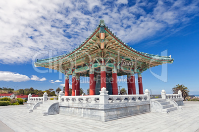 Korean Bell of Friendship pagoda in San Pedro