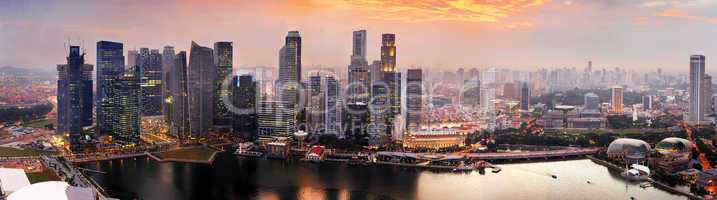 Singapore at sunset