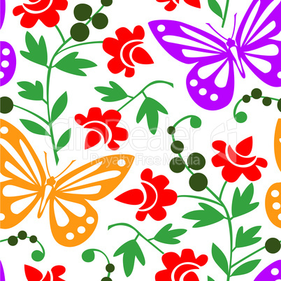 Colorful butterfly pattern