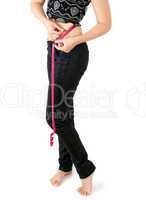 woman with tape measure