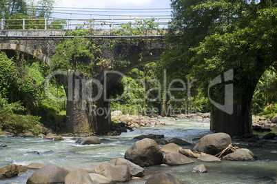 Bridge across  river