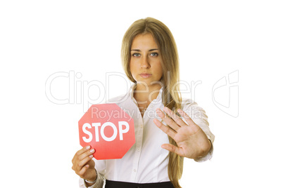 Sign and gesture STOP