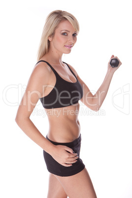 fitness blonde woman