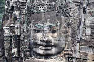 Giant buddha statue at Angkor, Cambodia