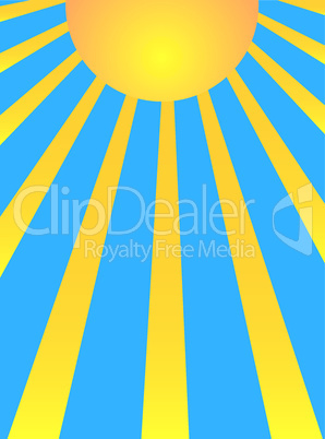 Hintergrund mit Sonnenstrahlen