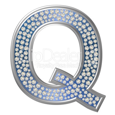 Diamant Buchstabe Q