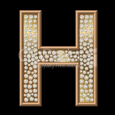 Diamant Buchstabe H