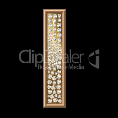 Diamant Buchstabe I Diamant Buchstabe I