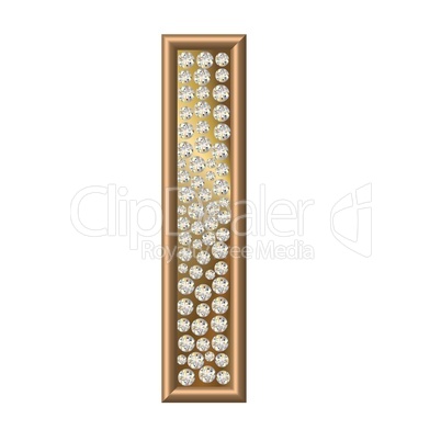 Diamant Buchstabe I Diamant Buchstabe I