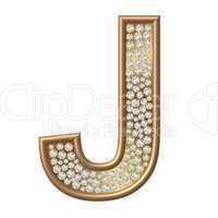 Diamant Buchstabe J