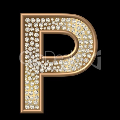 Diamant Buchstabe P