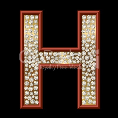 Diamant Buchstabe H