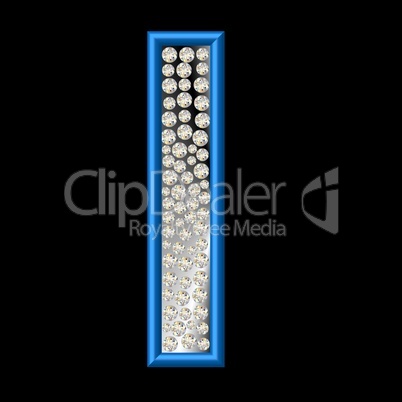 Diamant Buchstabe I Diamant Buchstabe I