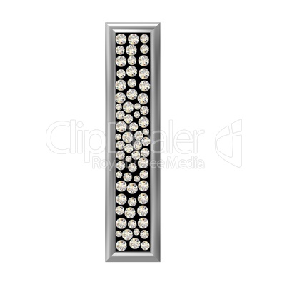 Diamant Buchstabe I Diamant Buchstabe I