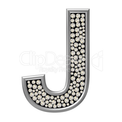 Diamant Buchstabe J