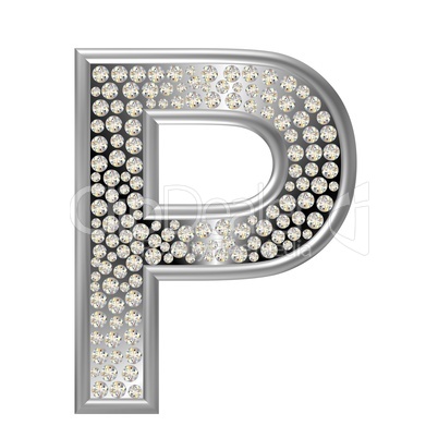 Diamant Buchstabe P