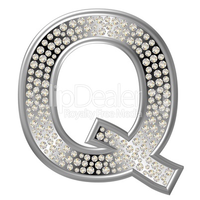 Diamant Buchstabe Q