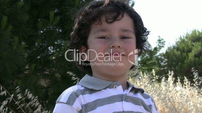 Portrait of a smiling little boy