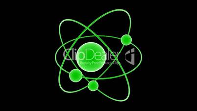 Animation eines Atoms