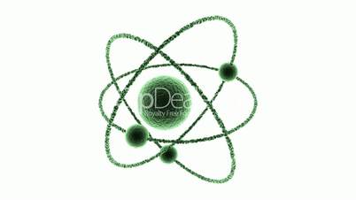 Animation eines Atoms