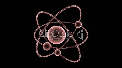 Animation eines Atoms