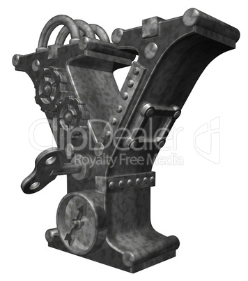 steampunk buchstabe y steampunk buchstabe y