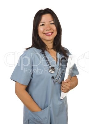 Attractive Hispanic Doctor or Nurse