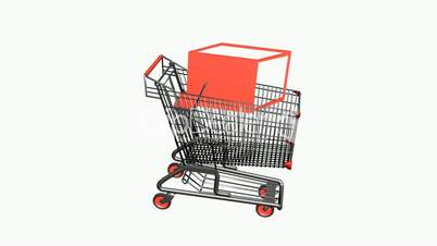 Shopping Cart and boxes.retail,buy,cart,design,shop,basket,sale,discount,supermarket,market,