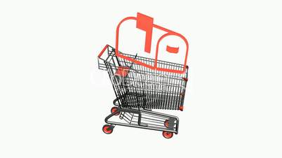 Shopping Cart and E-mail.retail,buy,cart,shop,basket,sale,customer,discount,