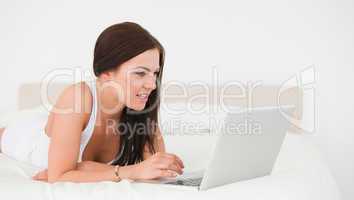 Young woman surfing on the internet