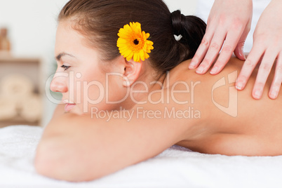 Woman having a massage