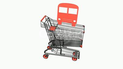 Shopping cart and transport.retail,buy,cart,design,shop,basket,sale,customer,discount,