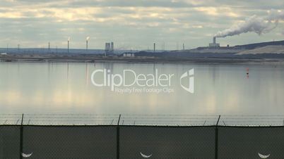 Oil Sands processing plant and tailing pond