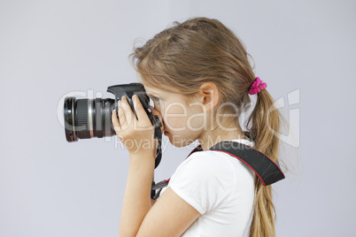 Mädchen mit Kamera