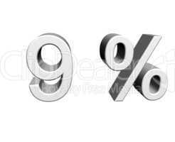 9 Prozent