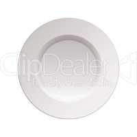 White china dinner plate