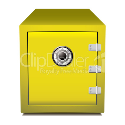 Secure gold metal safe