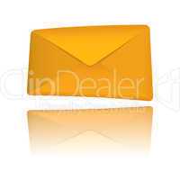Orange modern envelope